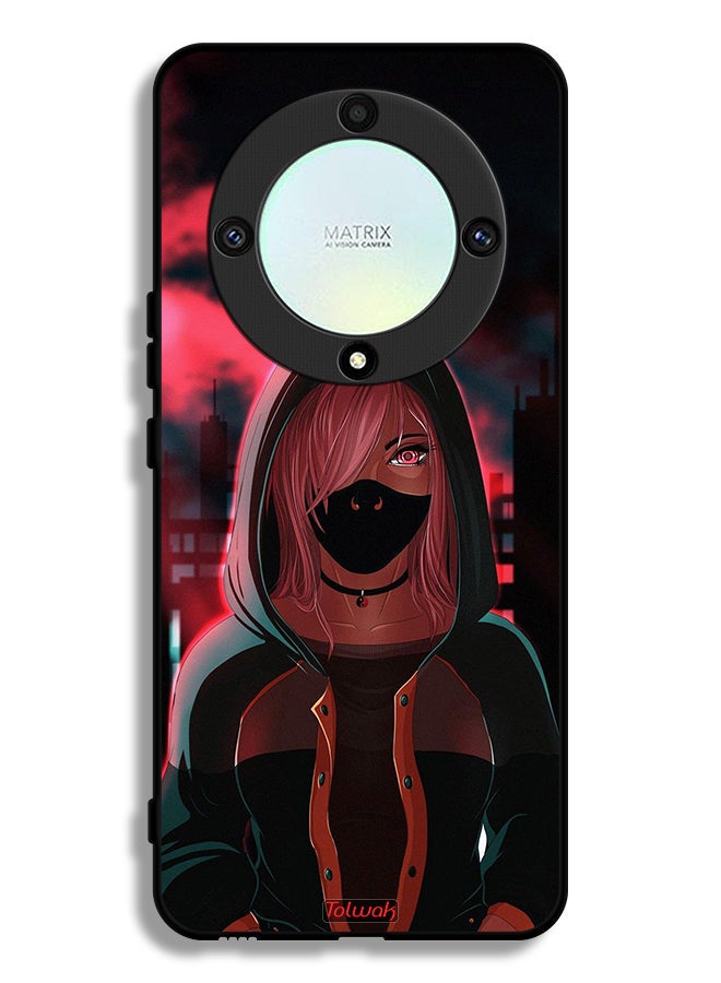Tolwak Honor X9a Protective Case Cover Girl Wear Mask Art - Image 1