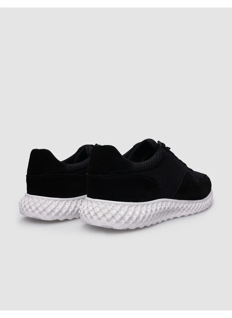 Cabani Knitwear Black Lace-Up Men's Sports Shoes