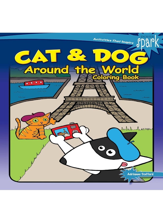 Spark Cat & Dog Around the World Coloring Book