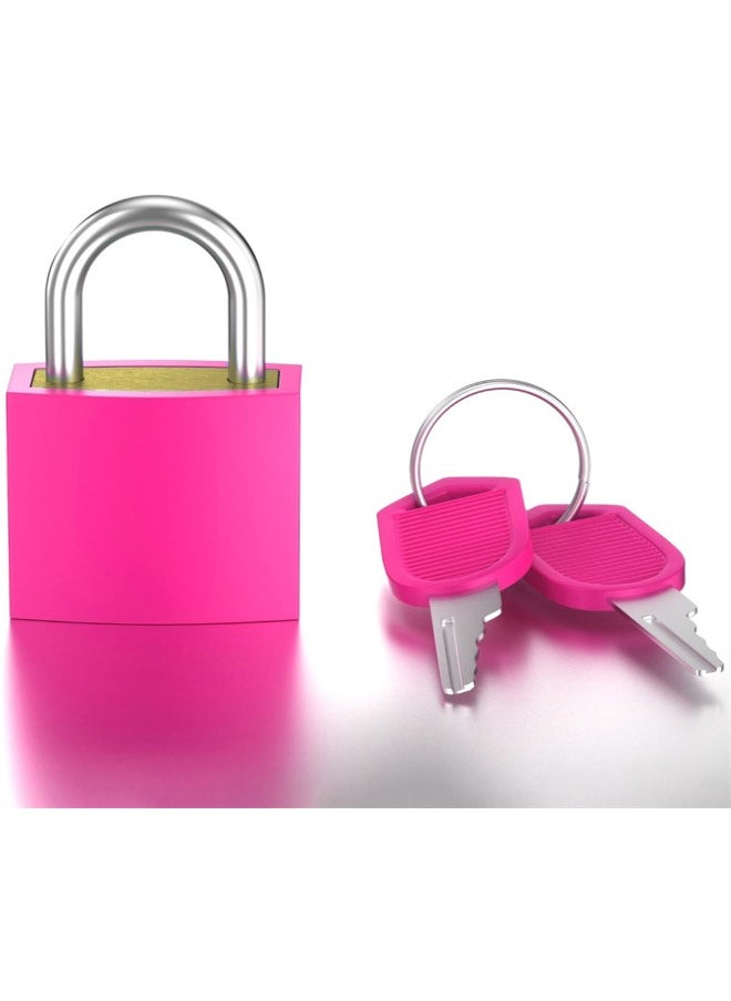 Generic Suitcase Locks with Keys, 6pcs Metal Padlocks Luggage Locks Small Luggage Padlocks Multicolor Locker Lock for Suitcase Backpack Gym Locker Jewelry Box  - Image 3