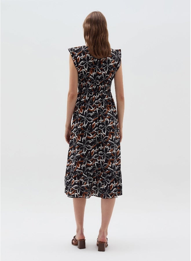 Ovs Floral Shirred Waist Dress - Image 3