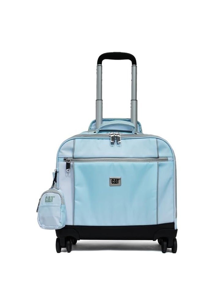 CATERPILLAR CAT SwiftRider 4 Wheel Trolley in Light Blue - Image 1