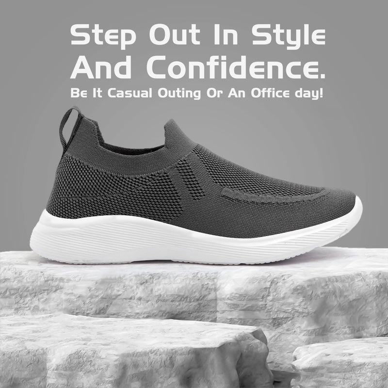 Face حذاء رياضي رمادي داكن للرجال - Image 1