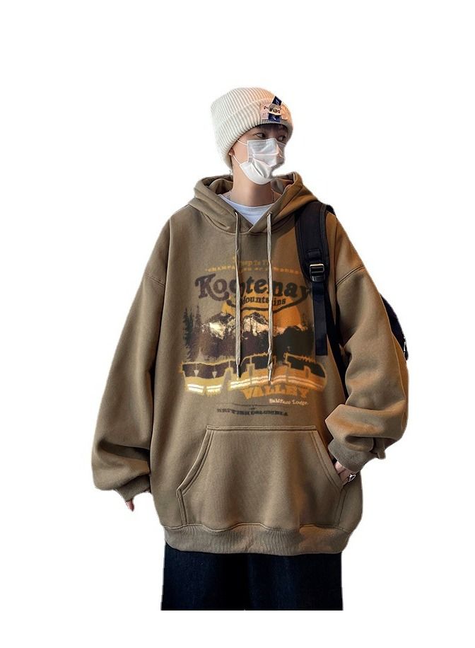 Loquat Men's Autumn And Winter Casual Fashion Loose Hoodie