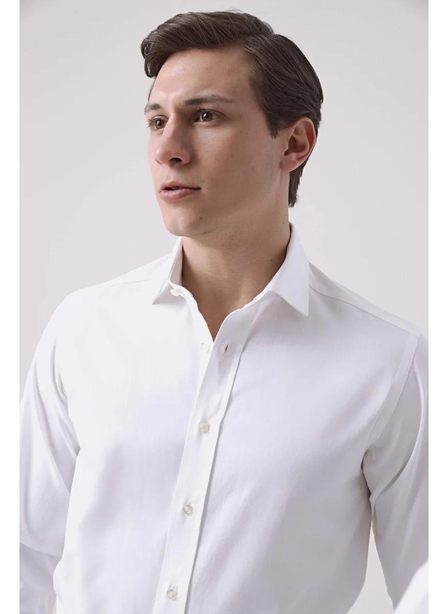 دي أس دامات D'S Groom Ds Groom Regular Fit White Plain Shirt