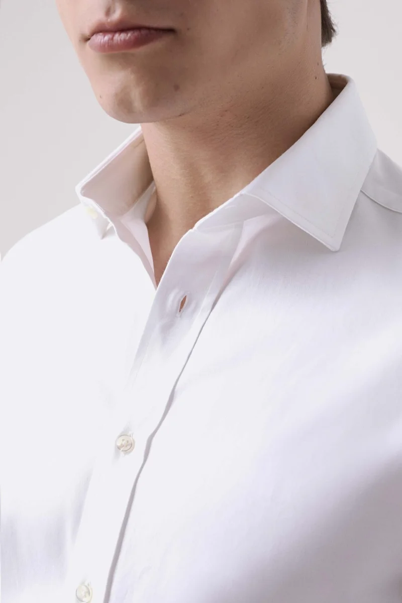 D'S DAMAT D'S Groom Ds Groom Regular Fit White Plain Shirt