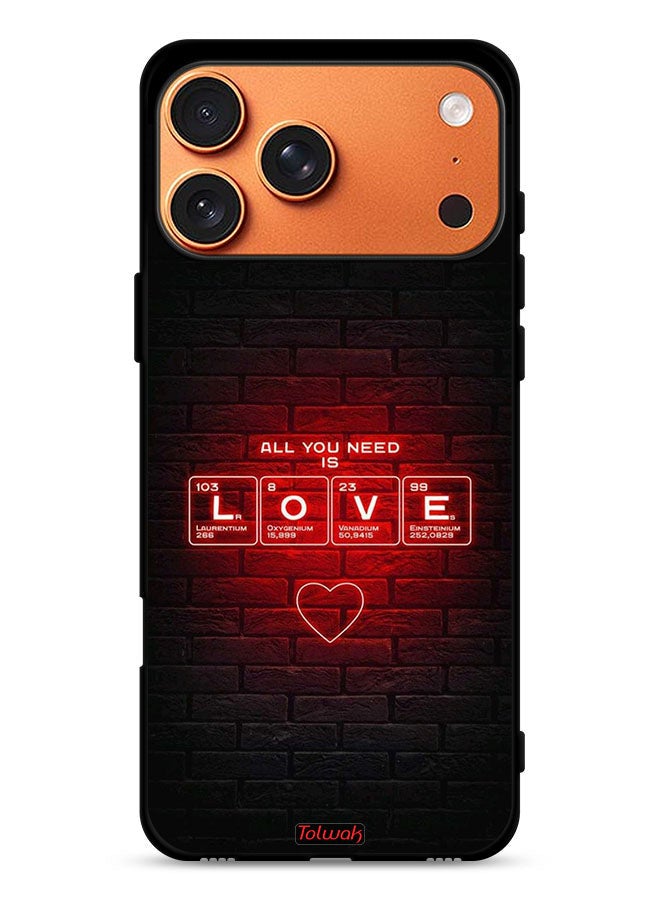 Tolwak Apple iPhone 17 Pro Max Protective Case Cover All You Need Is Love - Image 1