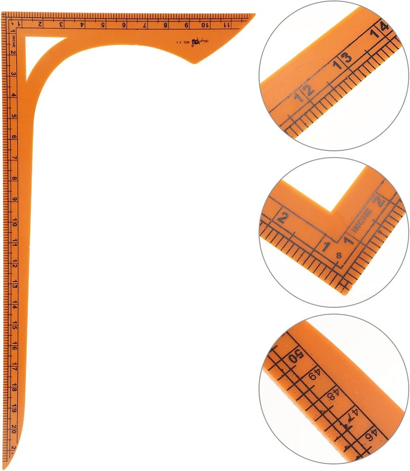 comfrt 1Pc Framing Square Shaped Square Wood Shape Sewing Ruler Sewing Measure Professional Tailor Craft Tool - Image 5