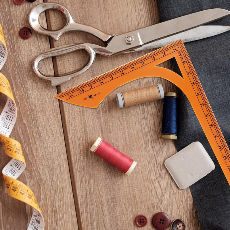 comfrt 1Pc Framing Square Shaped Square Wood Shape Sewing Ruler Sewing Measure Professional Tailor Craft Tool - Image 4