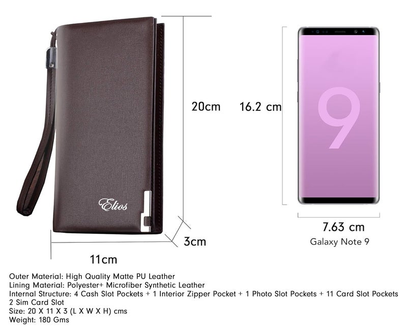 Black Synthetic Women's Card Holder (EL-CK-138)