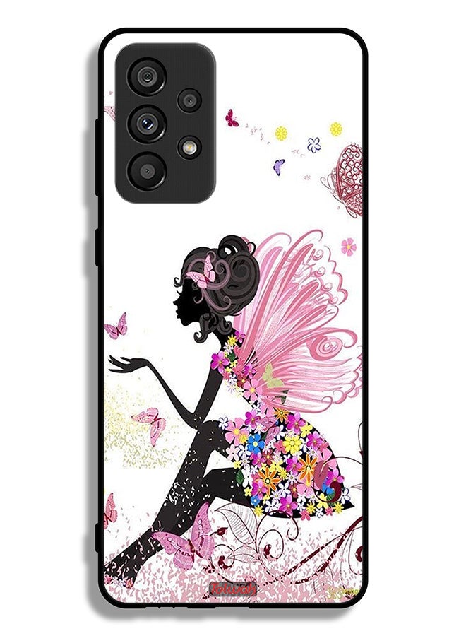 Tolwak Samsung Galaxy A73 5G Protective Case Cover Butterfly Girl Artwork - Image 1