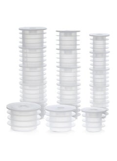 Juvale 45 Pack Press In Medicine Bottle Adapter for Syringe, 3 Sized Medical Dosing Adaptor for Oral Dispensers, Liquid Medication  - Image 1