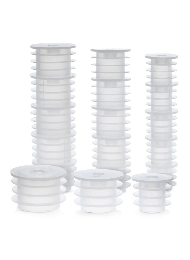Juvale - 45 Pack Press In Medicine Bottle Adapter for Syringe, 3 Sized Medical Dosing Adaptor for Oral Dispensers, Liquid Medication - Image 1