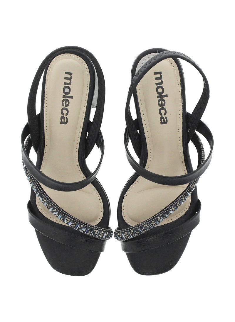 MOLECA Mid Heels Sandals for Women – Sling Back Heel Sandals for Girls with Ankle Strap - Image 5