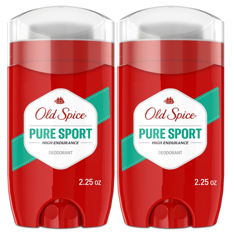 Old Spice Aluminum Free Deodorant For Men, High Endurance, 24/7 Sweat Defense & Odor Protection, 24/7 Freshness & Lasting Scent, Pure Sport Scent, 3.0 oz (Pack of 2) - Image 1