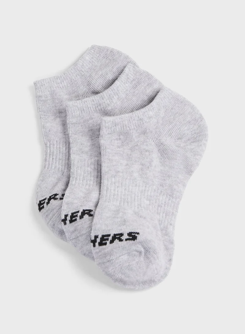 SKECHERS 3 Pack No Show Socks