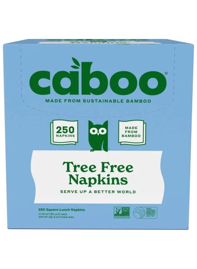 كابو مناديل ورقية من الخيزران خالية من الأشجار، 250 قطعة - Image 1