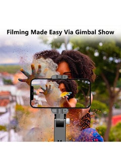 LENND Gimbal Stabilizer for Smartphone with Extendable Selfie Stick and Tripod, 3 Axis Selfie Stick Tripod with Face Tracking, 360° Rotation, 4 in 1 Portable Phone Tripod, Auto Balance for iPhone/Android  - Image 3