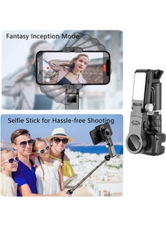 LENND Gimbal Stabilizer for Smartphone with Extendable Selfie Stick and Tripod, 3 Axis Selfie Stick Tripod with Face Tracking, 360° Rotation, 4 in 1 Portable Phone Tripod, Auto Balance for iPhone/Android  - Image 5