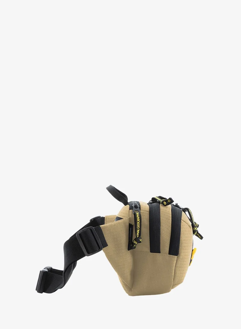 National Geographic Beige National Geographic Explorer III RPET Waist Bag Beige For Men And Women, Durable Casual Hip Bag With Adjustable Strap, Suitable For Travel, Outdoors, Gym, Hiking  | Best Price UAE
