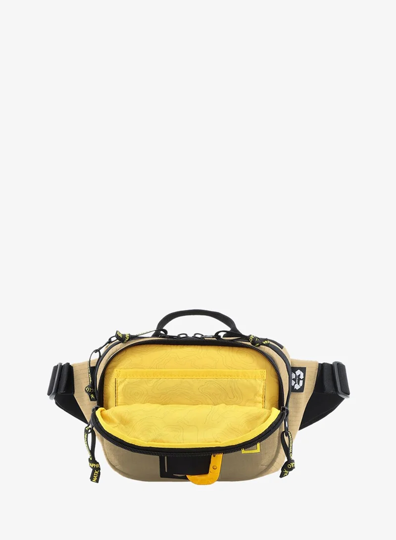 National Geographic Beige National Geographic Explorer III RPET Waist Bag Beige For Men And Women, Durable Casual Hip Bag With Adjustable Strap, Suitable For Travel, Outdoors, Gym, Hiking  | Best Price UAE
