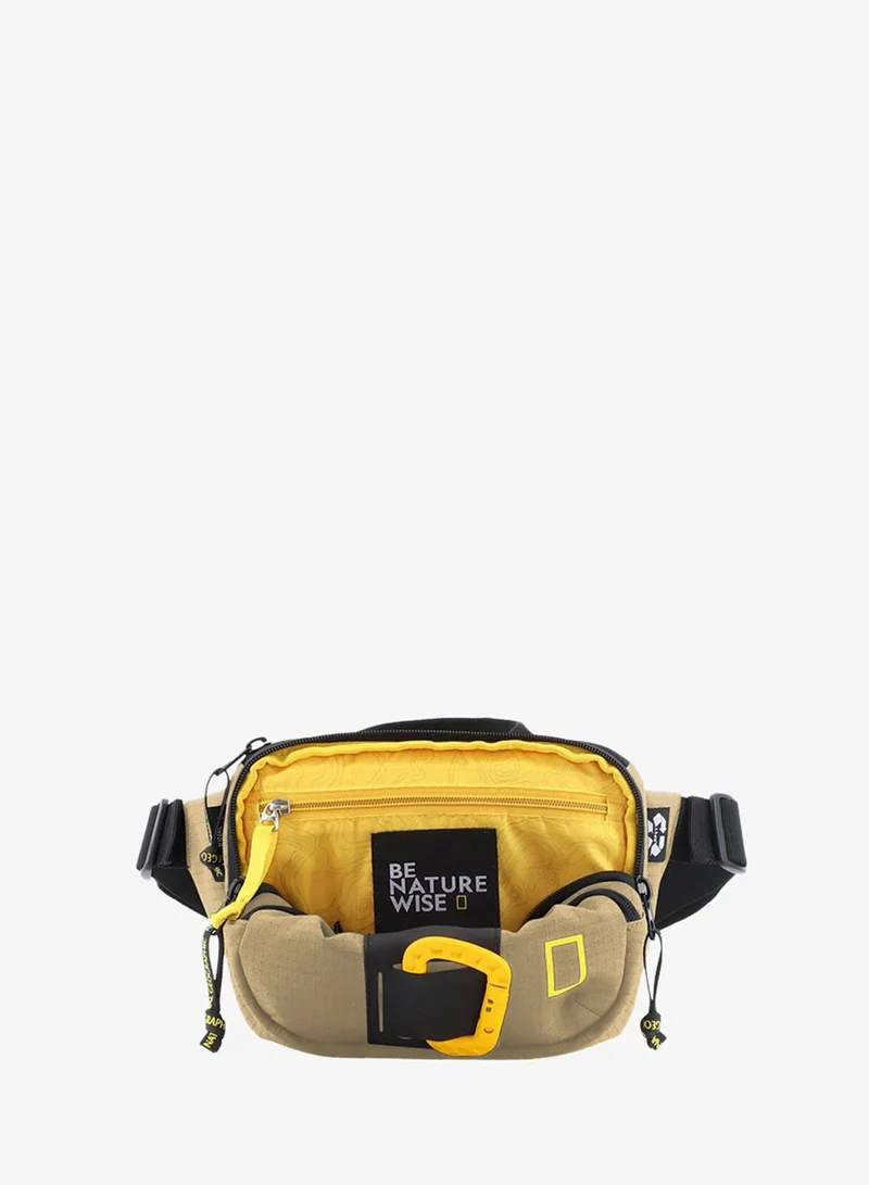 National Geographic Beige National Geographic Explorer III RPET Waist Bag Beige For Men And Women, Durable Casual Hip Bag With Adjustable Strap, Suitable For Travel, Outdoors, Gym, Hiking  | Best Price UAE