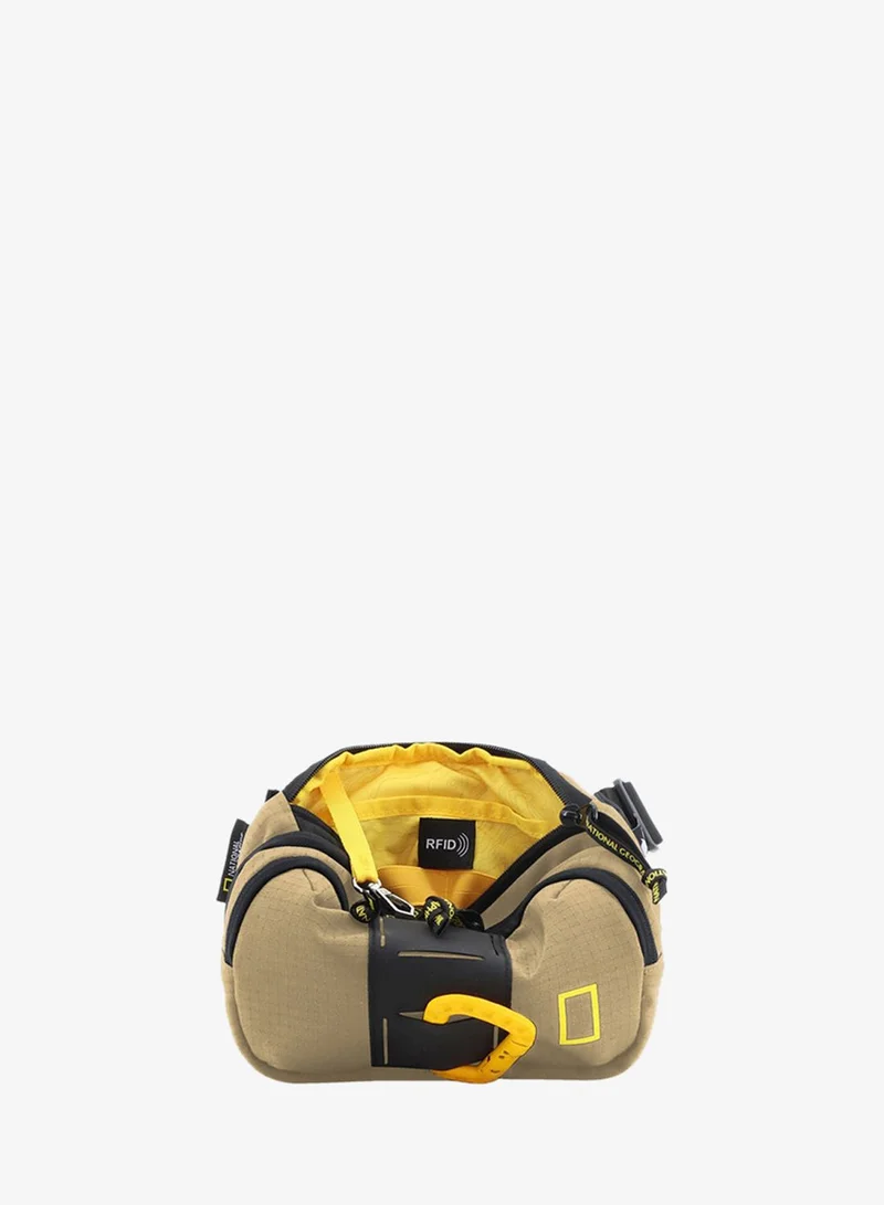 National Geographic Beige National Geographic Explorer III RPET Waist Bag Beige For Men And Women, Durable Casual Hip Bag With Adjustable Strap, Suitable For Travel, Outdoors, Gym, Hiking  | Best Price UAE
