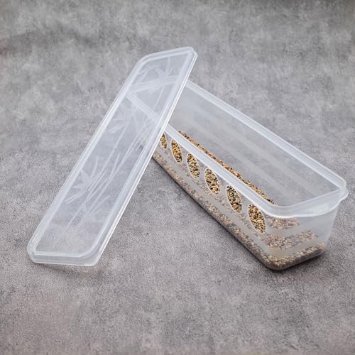 FOIBURELY Button Quail Transparent Feeder Flip Top Seed Food Container (8 Holes) - Image 3