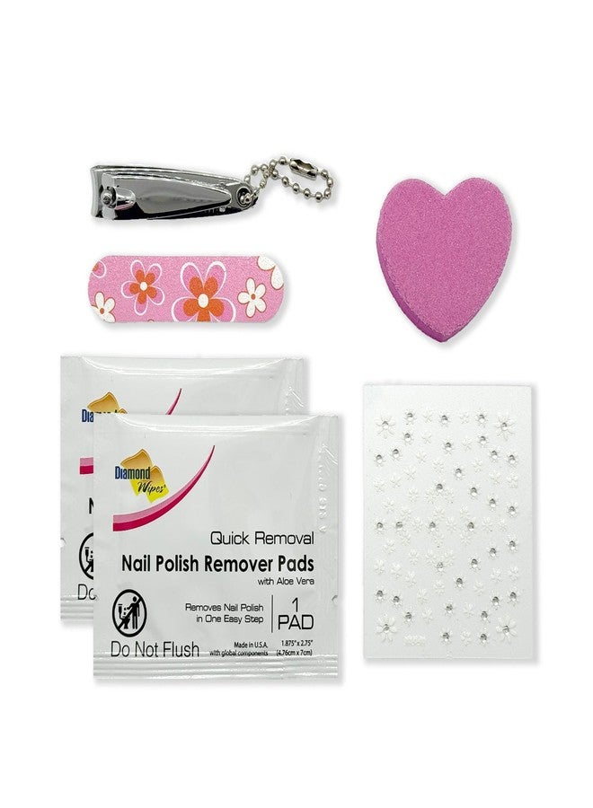 Bonks GoGo Kit - Nail Care Kit for Women and Teens - Portable Manicure Set with Mini Nail Files, Nail Clippers, Buffer, and Remover - Compact & Stylish Travel Essential - Image 3