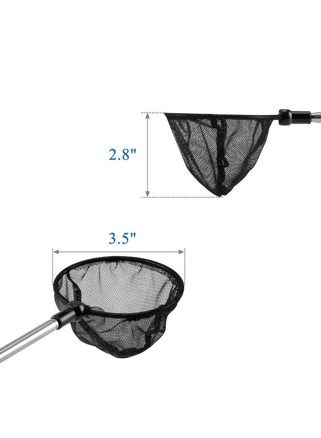 Mogoko Aquarium Fish Net, Fine Mesh Net for Fish Tank, Telescopic Fish Net with Extendable Stainless Steel Long Handle - Image 3