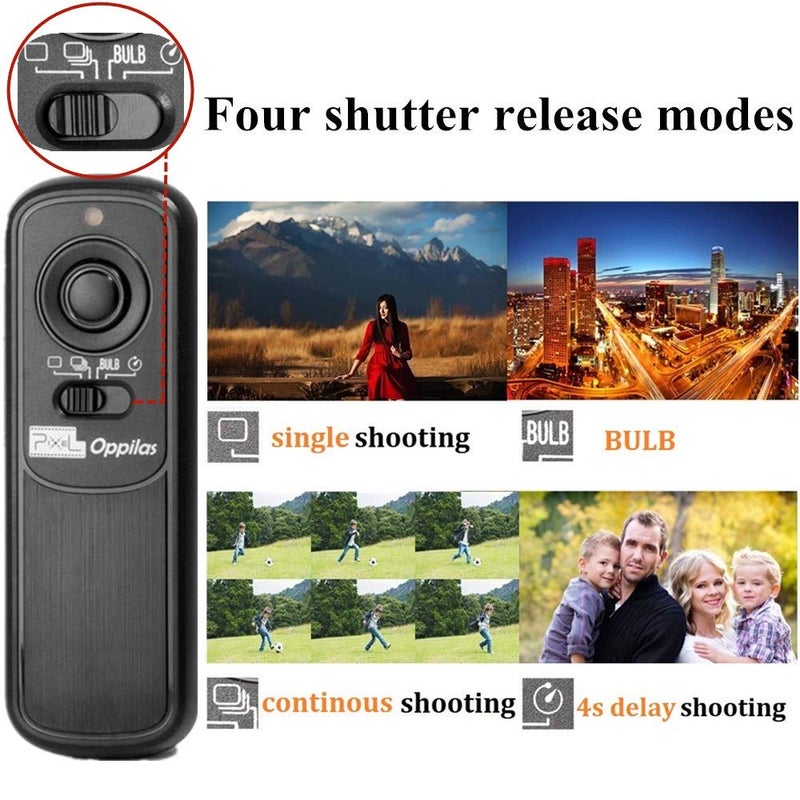 Pixel 2.4G Wireless Remote Control DC2 Remote Shutter Release Compatible with Nikon MC-DC2 Z7 Z7II Z6 Z6II Z5 D5600 D3300 D5000 D5100 D5200 D5300 D90 D7000 D7100 D7200 D7500 D780 D610 D750 P7700 P7800 - Image 2