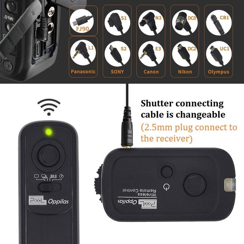 Pixel 2.4G Wireless Remote Control DC2 Remote Shutter Release Compatible with Nikon MC-DC2 Z7 Z7II Z6 Z6II Z5 D5600 D3300 D5000 D5100 D5200 D5300 D90 D7000 D7100 D7200 D7500 D780 D610 D750 P7700 P7800 - Image 5