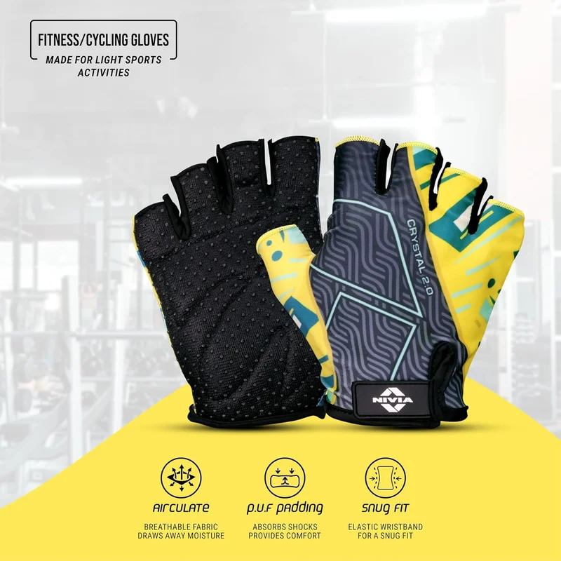 نيفيا Nivia Crystal 2.0 Sports Gloves