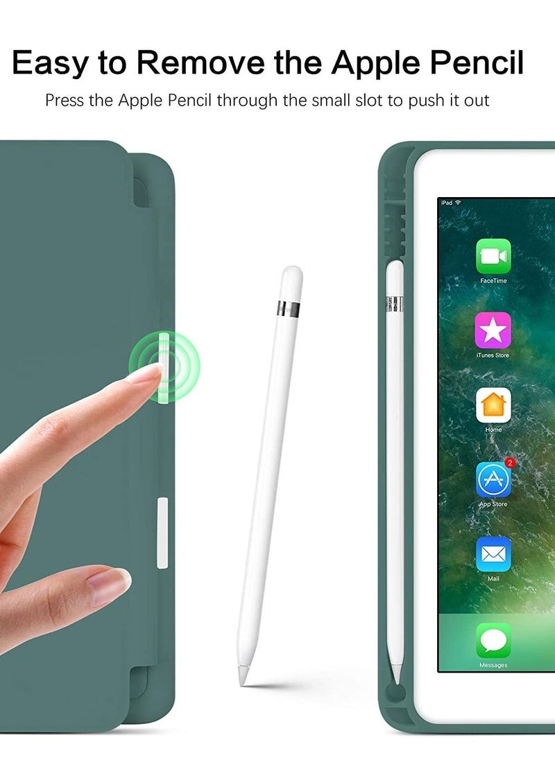 iPad 6th Generation Case, iPad 5th Generation Case with Pencil Holder, Premium Folio Folding Stand Smart Auto Wake/Sleep Case Cover for Apple iPad 9.7 Inch 2018/2017 (Midnight Green) - Image 4