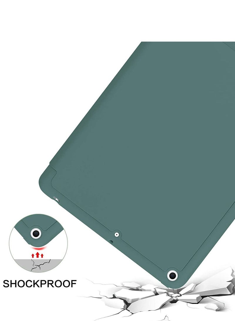 iPad 6th Generation Case, iPad 5th Generation Case with Pencil Holder, Premium Folio Folding Stand Smart Auto Wake/Sleep Case Cover for Apple iPad 9.7 Inch 2018/2017 (Midnight Green) - Image 3