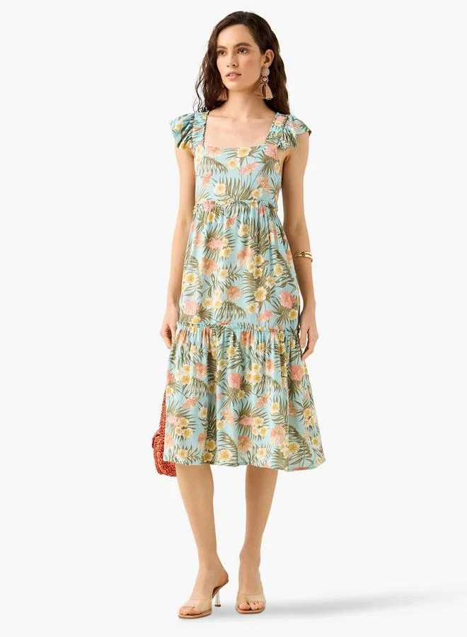 Splash FAV Flower Print Viscose Cover-Up