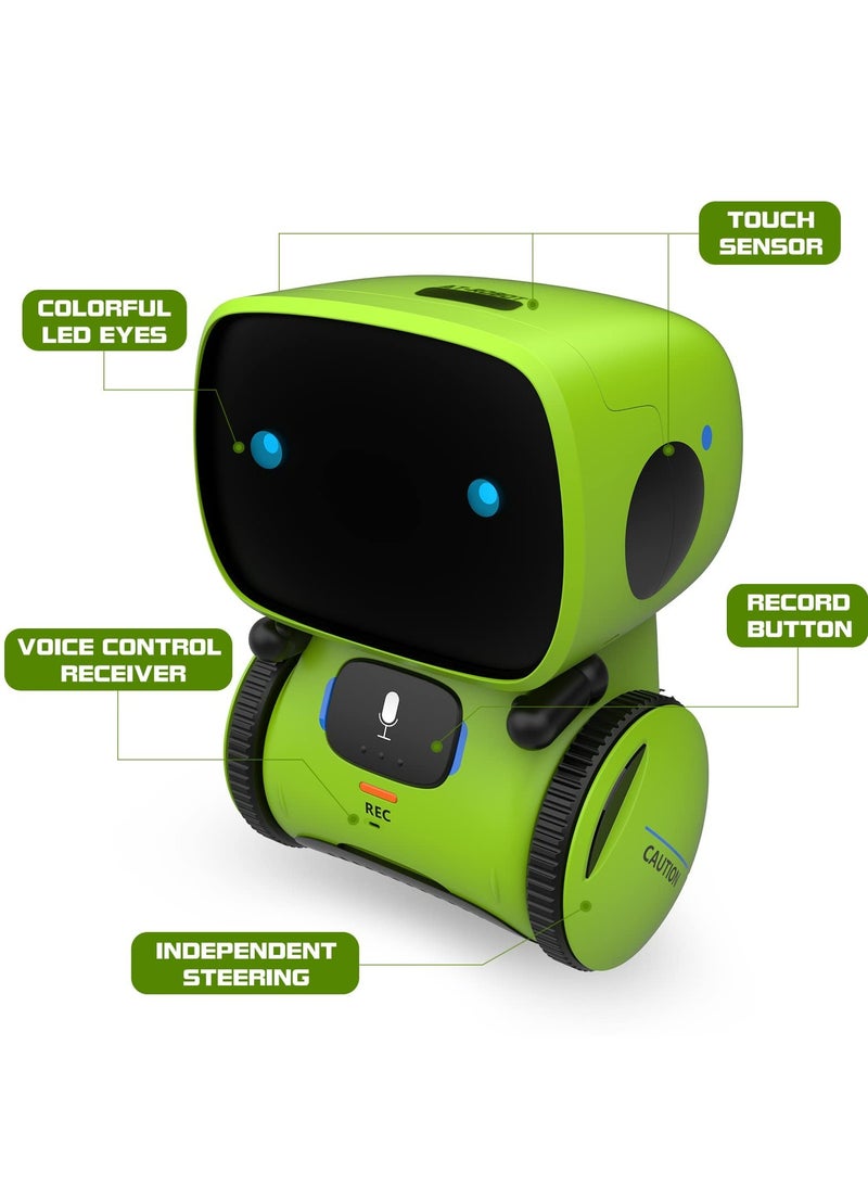 Kids Smart Robot Toys, Children Interactive Intelligent Robot Toys, with Voice Controlled Touch Sensor, Singing, Dancing, Recording, Repeat, Birthday, Gifts for Boys and Girls Ages 3-9 Years - Image 2