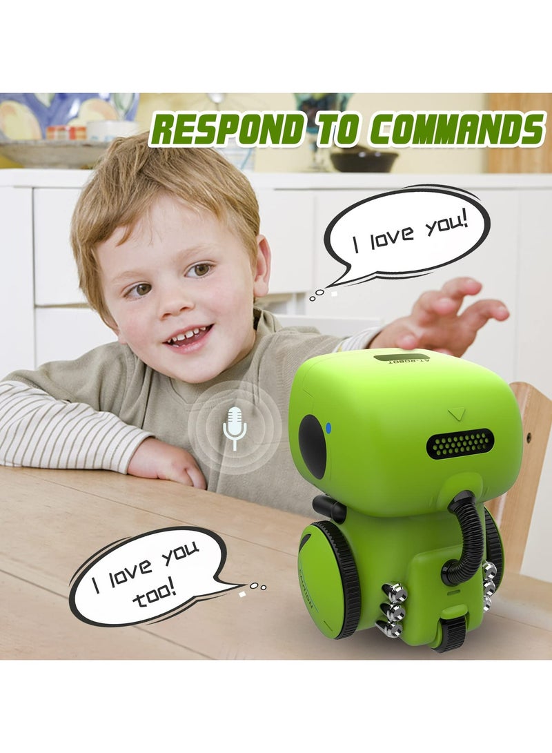 Kids Smart Robot Toys, Children Interactive Intelligent Robot Toys, with Voice Controlled Touch Sensor, Singing, Dancing, Recording, Repeat, Birthday, Gifts for Boys and Girls Ages 3-9 Years - Image 5