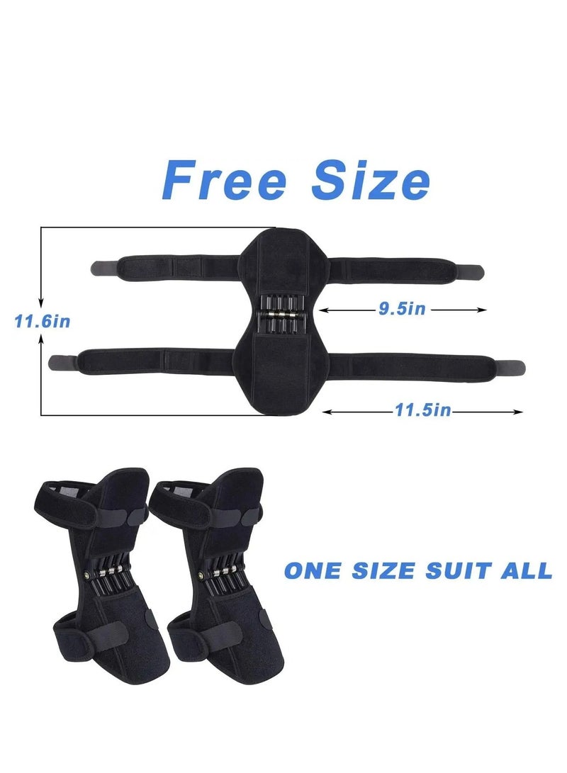 Y&D Knee Protection Booster, Joint Support Pads, Power Lift Stabilizer Pads - Powerful Rebound Spring Force Booster Relief Brace for Men Climbing, Squat, Sport - Image 2
