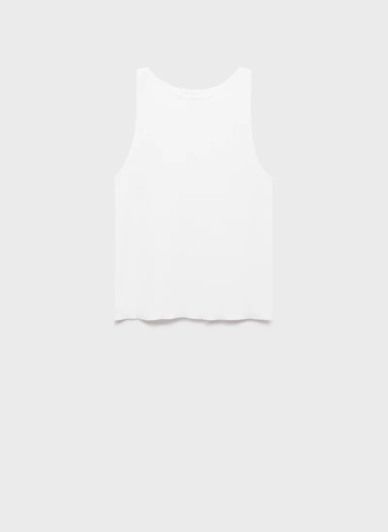 مانجو بلوزة محبوكة بدقة