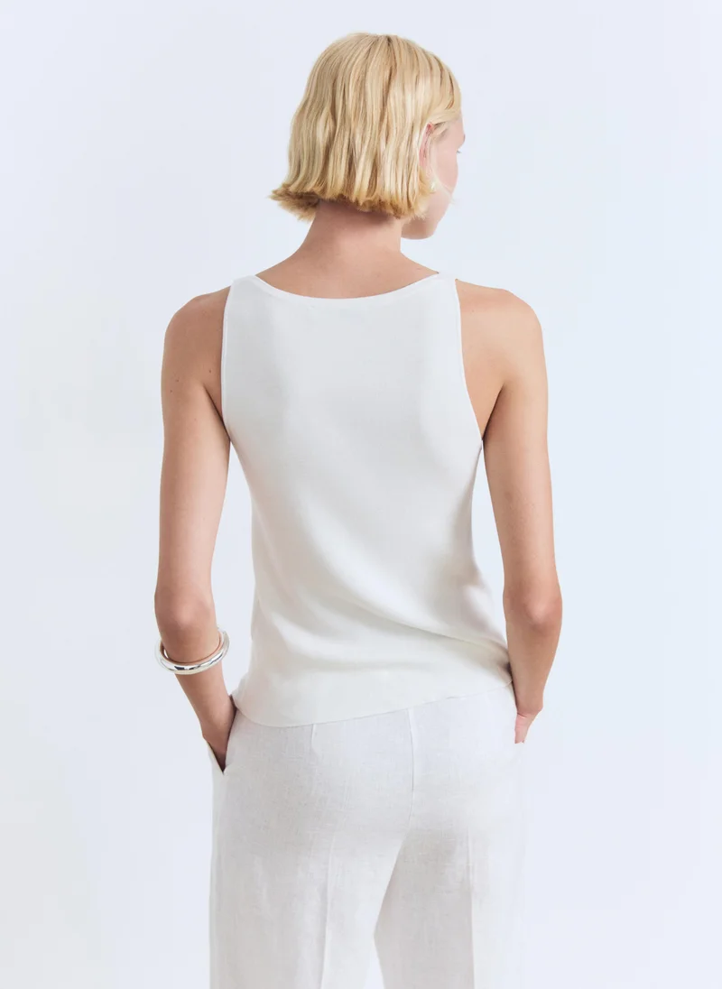 MANGO Fine-knit top