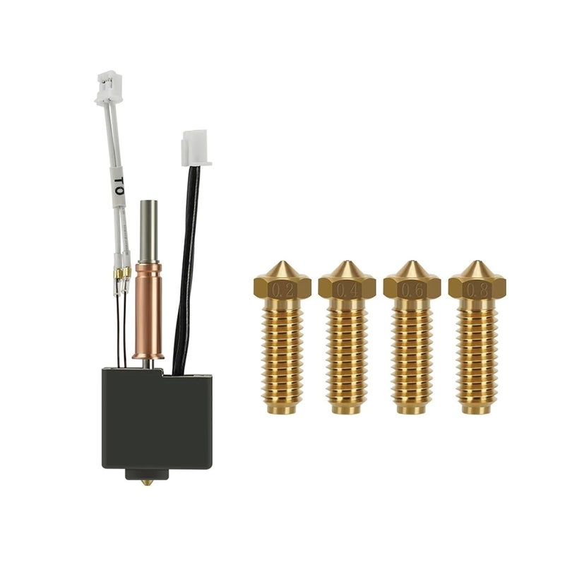 Anycubic Kobra 3 Hotend Upgrade Kit Brass CP2468 Nozzle Thermistor Spare Parts - Image 1