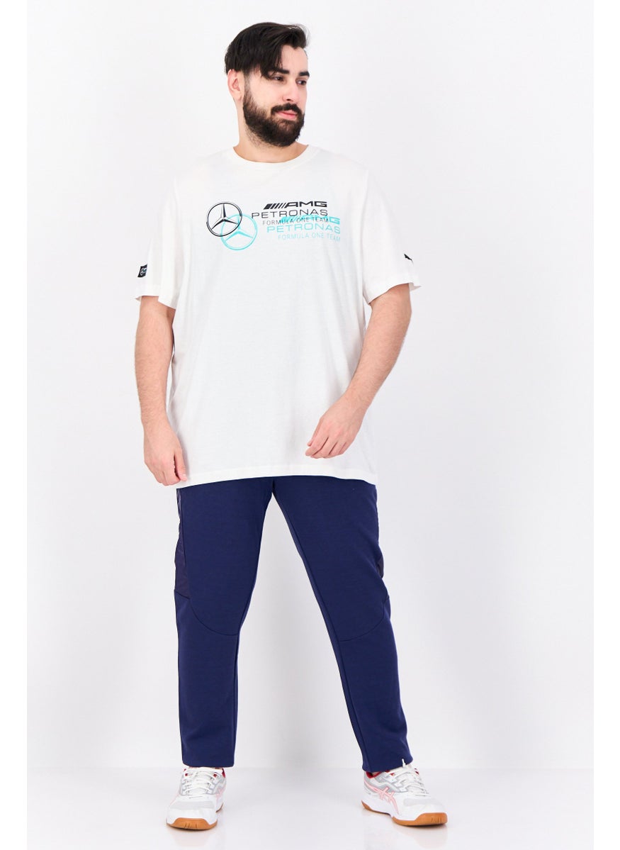 PUMA Men Sportswear Fit Short Sleeves Running T-Shirt, Off White  - Image 4