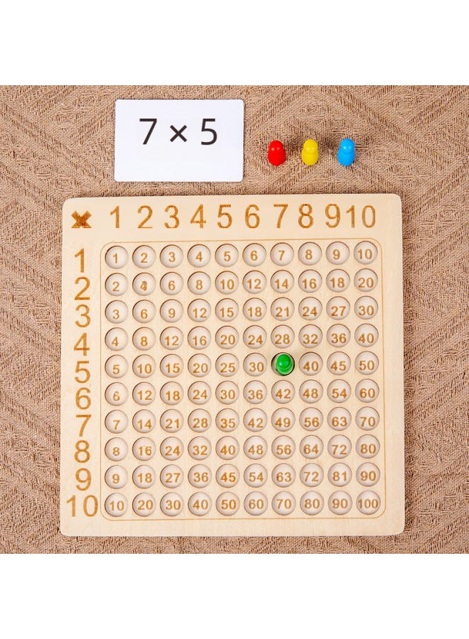 Multiplication Table Children's Education Intelligence Enhancing Song Primary School Students Board Bestseller-Color:HXBR Addition Exercise Board [100 Cards]]  - Image 3