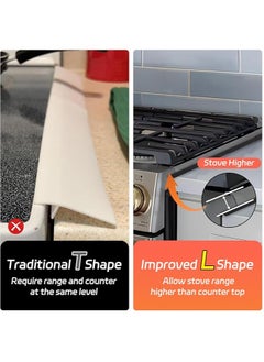 General Stainless steel hob lid (pack of 2), hob protector, kitchen seam filler, hob forming kit, easy to clean and heat resistant  - Image 5