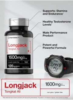 Horbaach Longjack Tongkat Ali 1600 mg - 120 Capsules  - Image 2