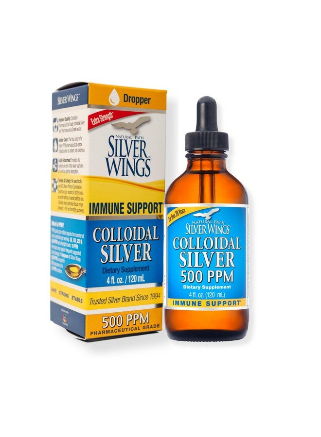 مكمل دعم المناعة Natural Path Silver Wings Colloidal Silver 500ppm 4 أونصة سائلة بالقطارة