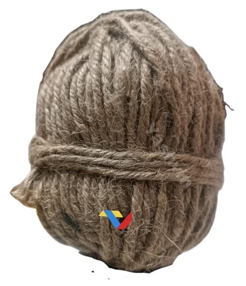 YASHVIN Trusted 200 Grams 2 Ply Strong Jute RopeThick Rassi Twisted Cord for Craft Projects Natural Jute Rope Brown CN11