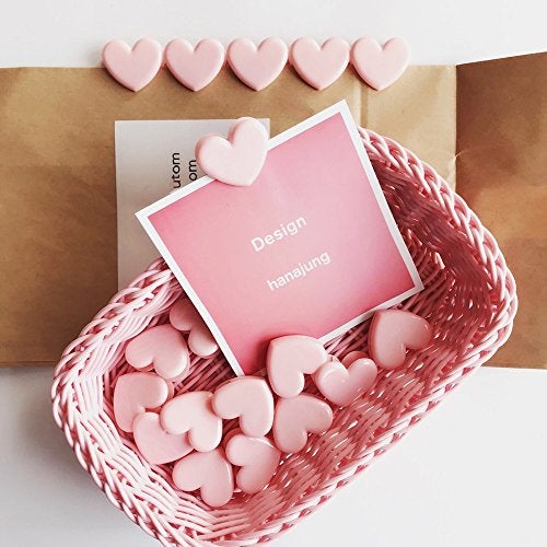 Chris.W Cute Heart Shaped Binder Clips, Mini Decorative Paper Clips, 1.4 x 0.82 inches, Pack of 20(Pink) - Image 3