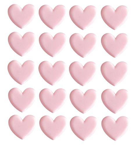 Chris.W Cute Heart Shaped Binder Clips, Mini Decorative Paper Clips, 1.4 x 0.82 inches, Pack of 20(Pink) - Image 1